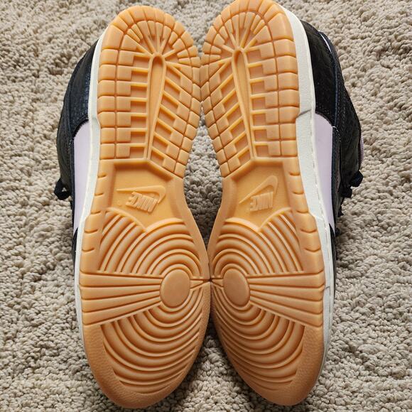 Nike Dunk Low Black Platinum Violet Croc Brand New Sz 9 - Picture 7 of 10